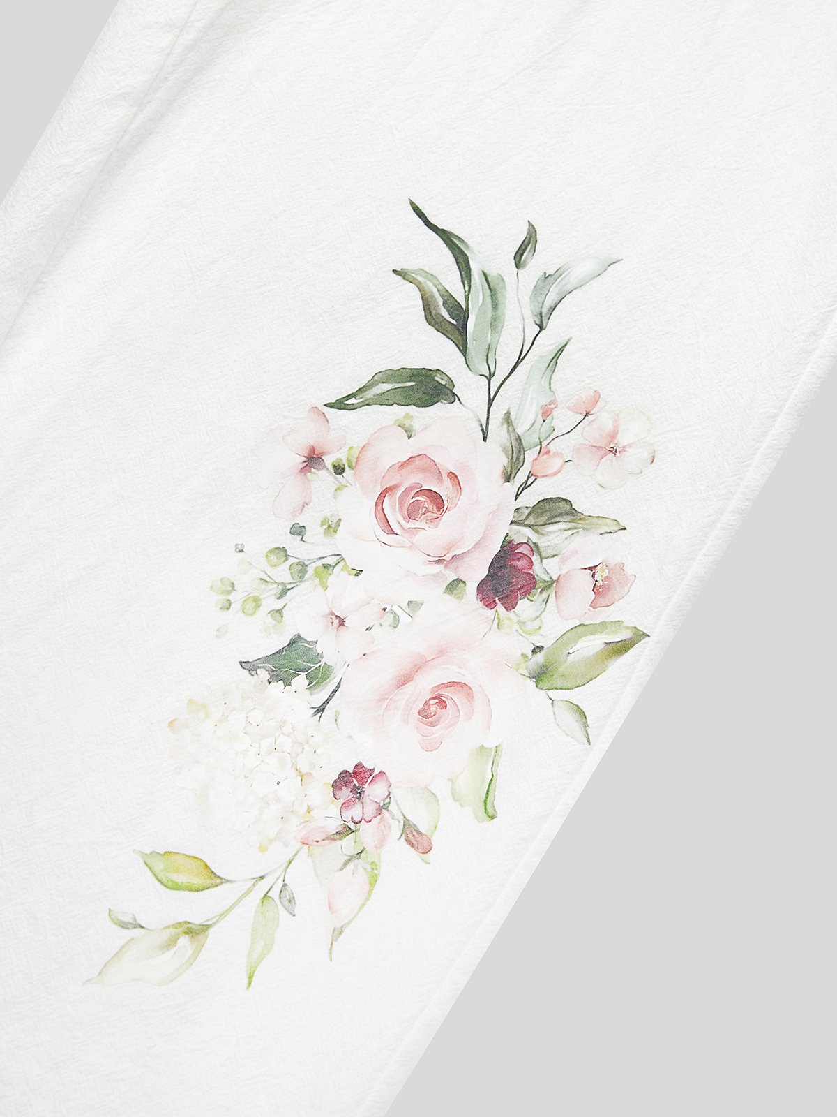 Boho Linné Lösa Blommig Tillfällig Byxor
