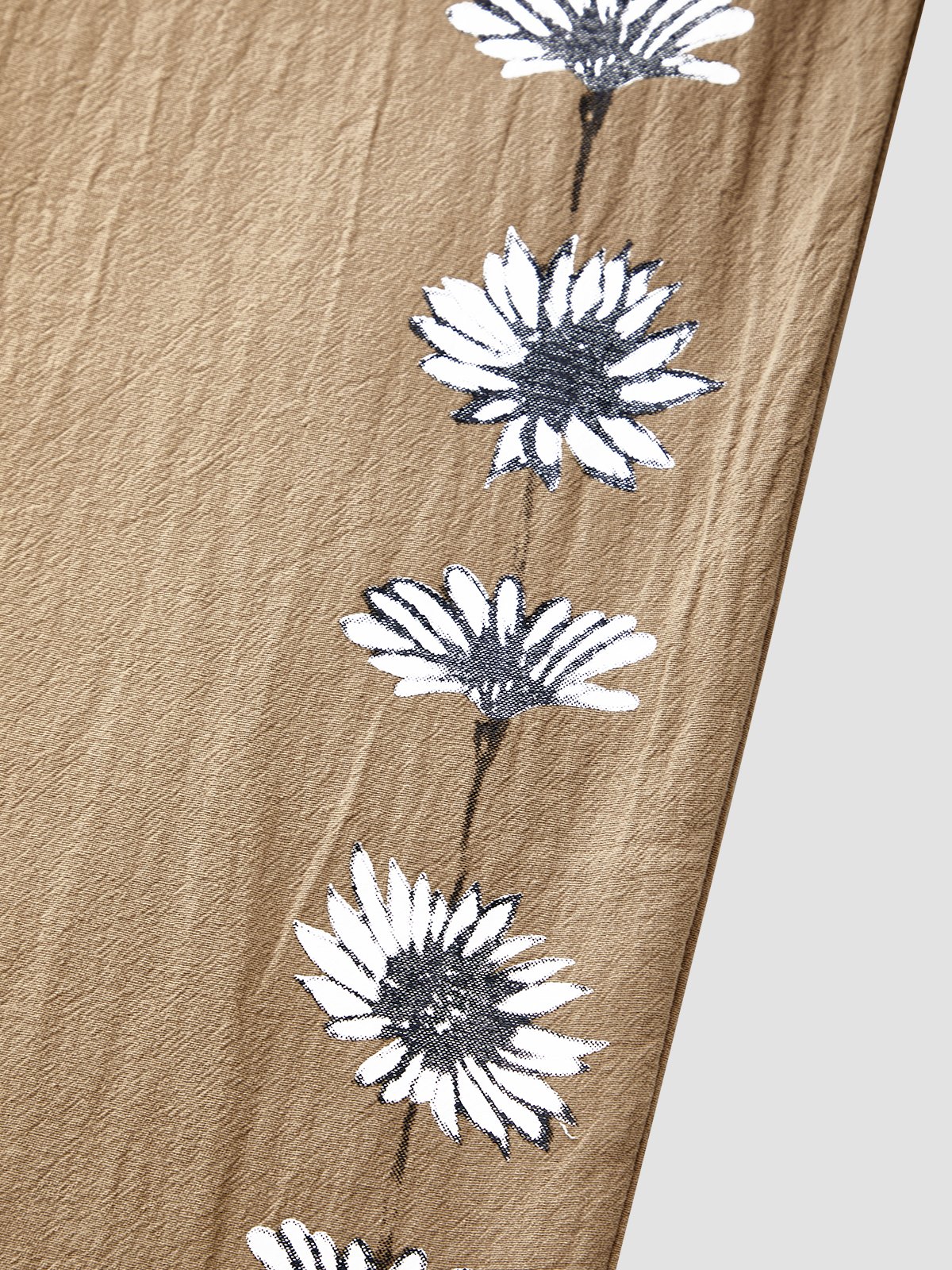 Tillfällig Lossa Fickor Blommig Byxor