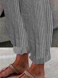 Polyester  Knäppt Klassisk Geometri Byxor