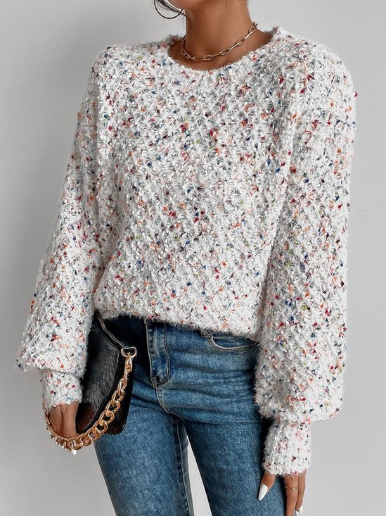 Ull/stickning Ombre Crew Neck Tröja