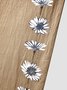 Tillfällig Lossa Fickor Blommig Byxor