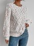 Ull/stickning Ombre Crew Neck Tröja