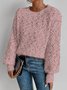 Ull/stickning Ombre Crew Neck Tröja