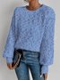 Ull/stickning Ombre Crew Neck Tröja