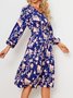 Tillfällig Blommig Klänningar Boho Semester Strand Damkläder
