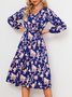 Tillfällig Blommig Klänningar Boho Semester Strand Damkläder