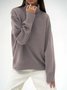 Tillfällig Enkel Crew Neck Regelbunden passa Tröja