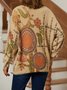 Tillfällig Blommig Regelbunden passa Crew Neck Tröja