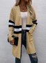 Tillfällig Färg Blockera Cardigan