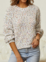 Ull/stickning Ombre Crew Neck Tröja