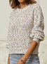 Ull/stickning Ombre Crew Neck Tröja